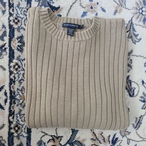 Club Monaco Beige Ribbed Sweater Size L